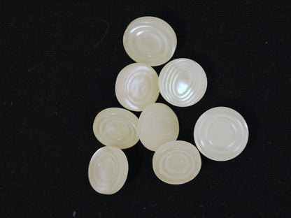 11mm Ivory Iridescent Shank Button