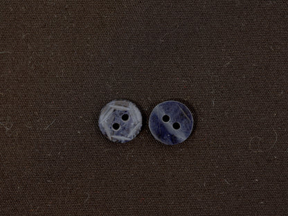 10mm Black Marble Effect Plastic Button