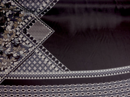 Polyester Satin Border Print