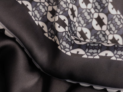 Polyester Satin Border Print