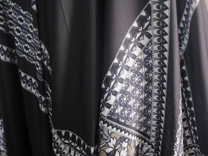 Polyester Satin Border Print