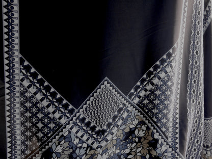 Polyester Satin Border Print