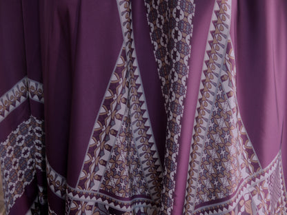 Polyester Satin Border Print