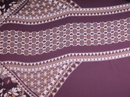 Polyester Satin Border Print