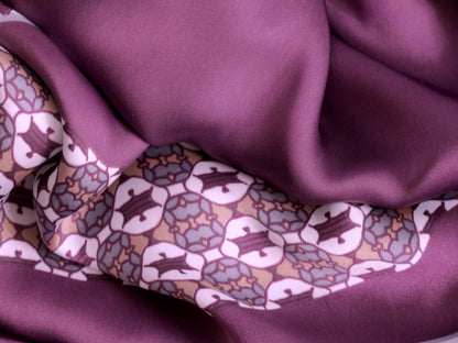 Polyester Satin Border Print
