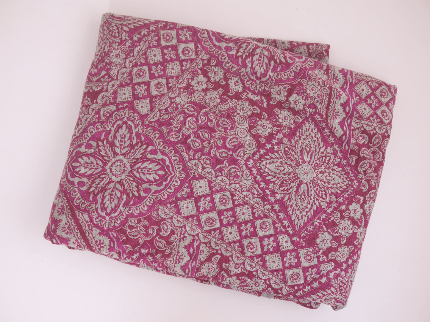 Printed Viscose Jersey Fabric - Abstract Persian 1.90 Metres Remnant