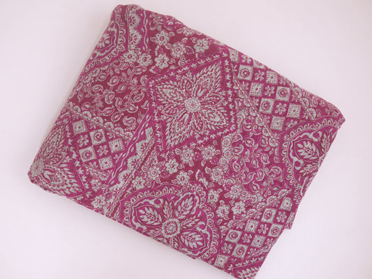 Printed Viscose Jersey Fabric - Abstract Persian 1.90 Metres Remnant
