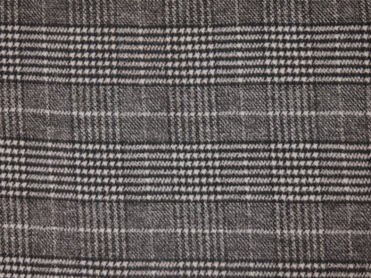 Prince of Wales/Dogtooth Reversible Wool Coating