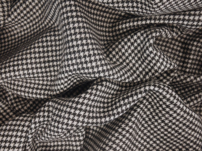 Prince of Wales/Dogtooth Reversible Wool Coating