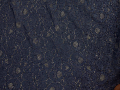 Lace Fabric - Dark Blue
