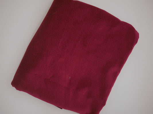 100% Woven Cotton Velvet - Ruby 0.70 Metres Remnant