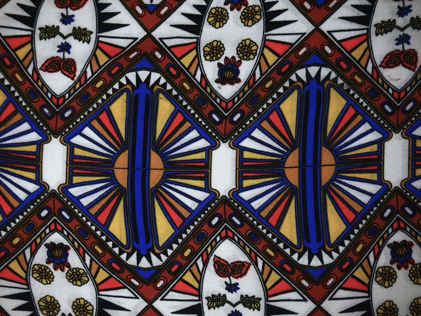 Panama Viscose Fabric - Geometric Folklore