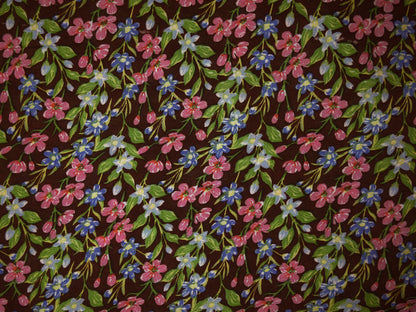 Panama Viscose Fabric - Floral Fantasy