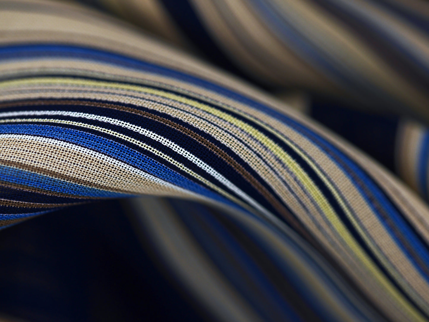 Viscose Chiffon Crepe - Sterling Stripe