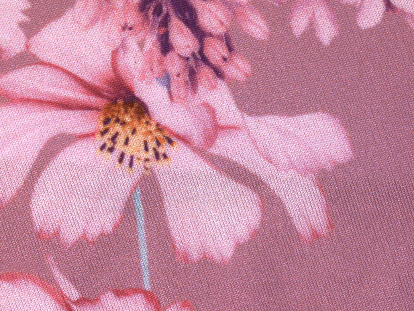 Recycled Filament Spun Polyester - Floral pink