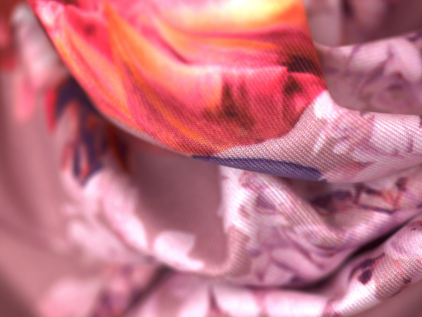 Recycled Filament Spun Polyester - Floral pink