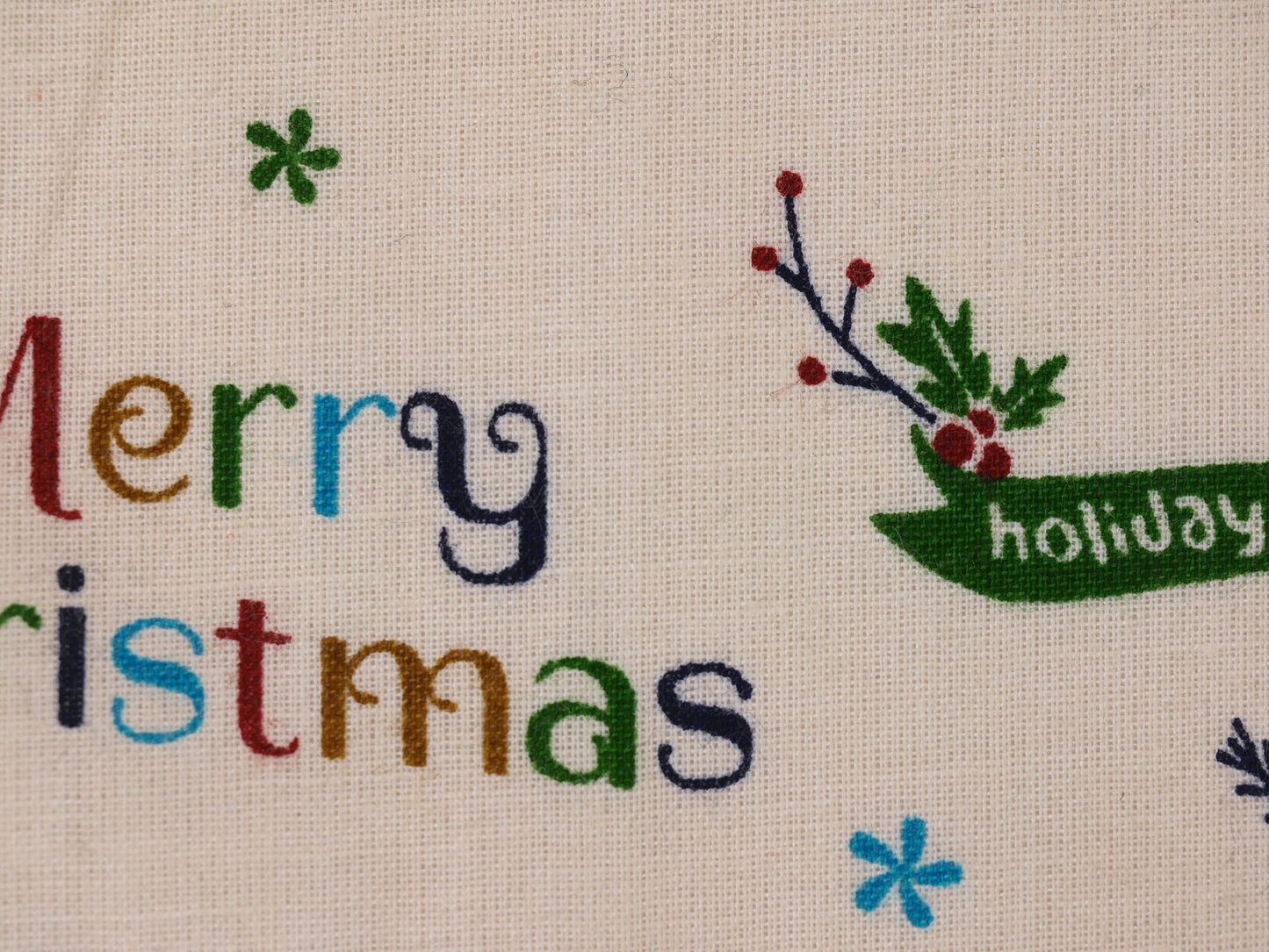 Printed Cotton Poplin - Merry Christmas