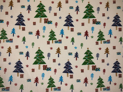 Printed Cotton Poplin - Christmas Trees