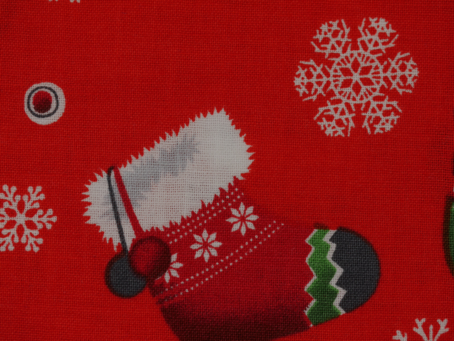 Printed Cotton Poplin - Red Christmas Stockings