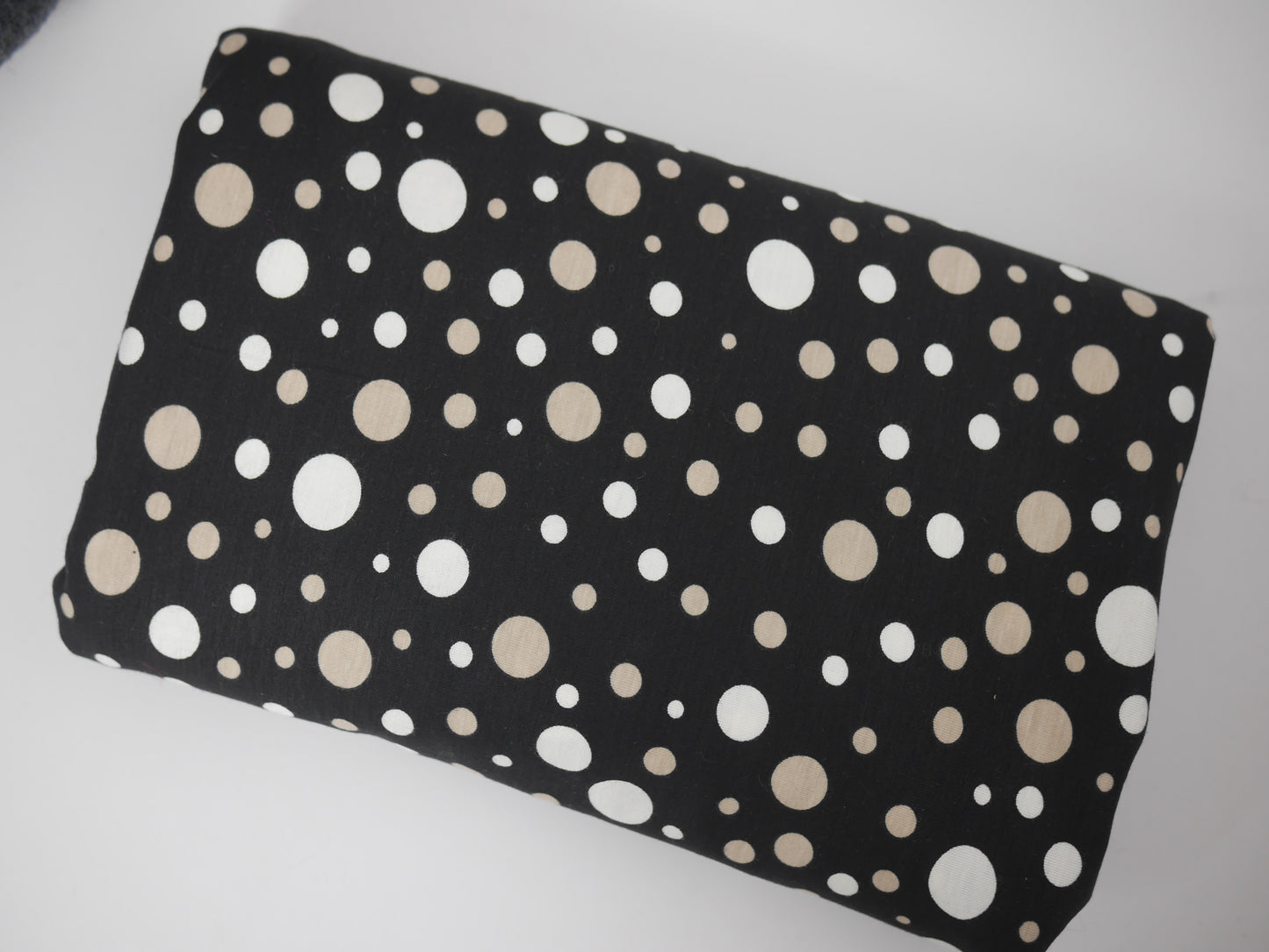 Printed Viscose Jersey Fabric - Polka Dotty 0.65 Metre Remnant