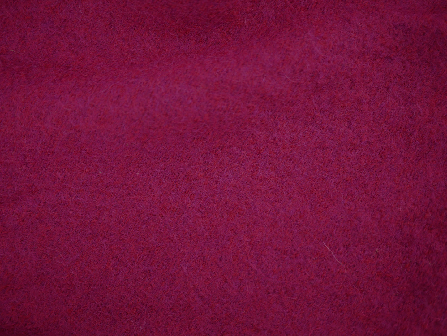 Pure Boiled Wool - Fuchsia 1 Metre Remnant