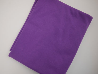 Organic Interlock Jersey Fabric - Purple 0.70 Metre Remnant