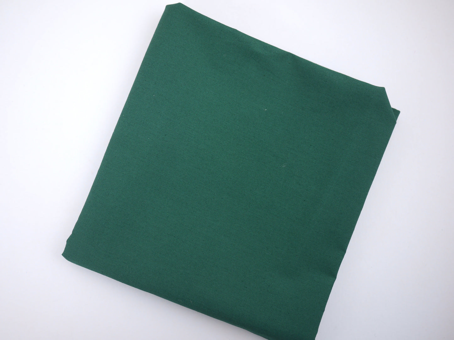 Plain Cotton Poplin - Forest Green 0.45 Metre Remnant