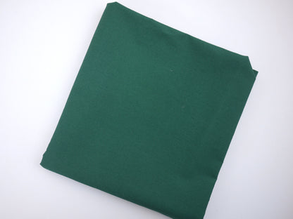 Plain Cotton Poplin - Forest Green 0.45 Metre Remnant