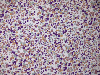 Printed Viscose Jersey Fabric - Ditsy flowers 0.95 Metre Remnant
