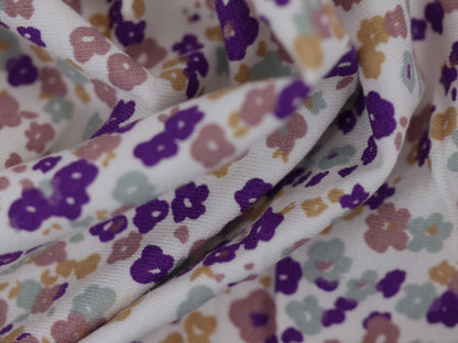 Printed Viscose Jersey Fabric - Ditsy flowers