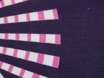 Printed Viscose Jersey Fabric - Colourful Wheels 0.70 Metre Remnant