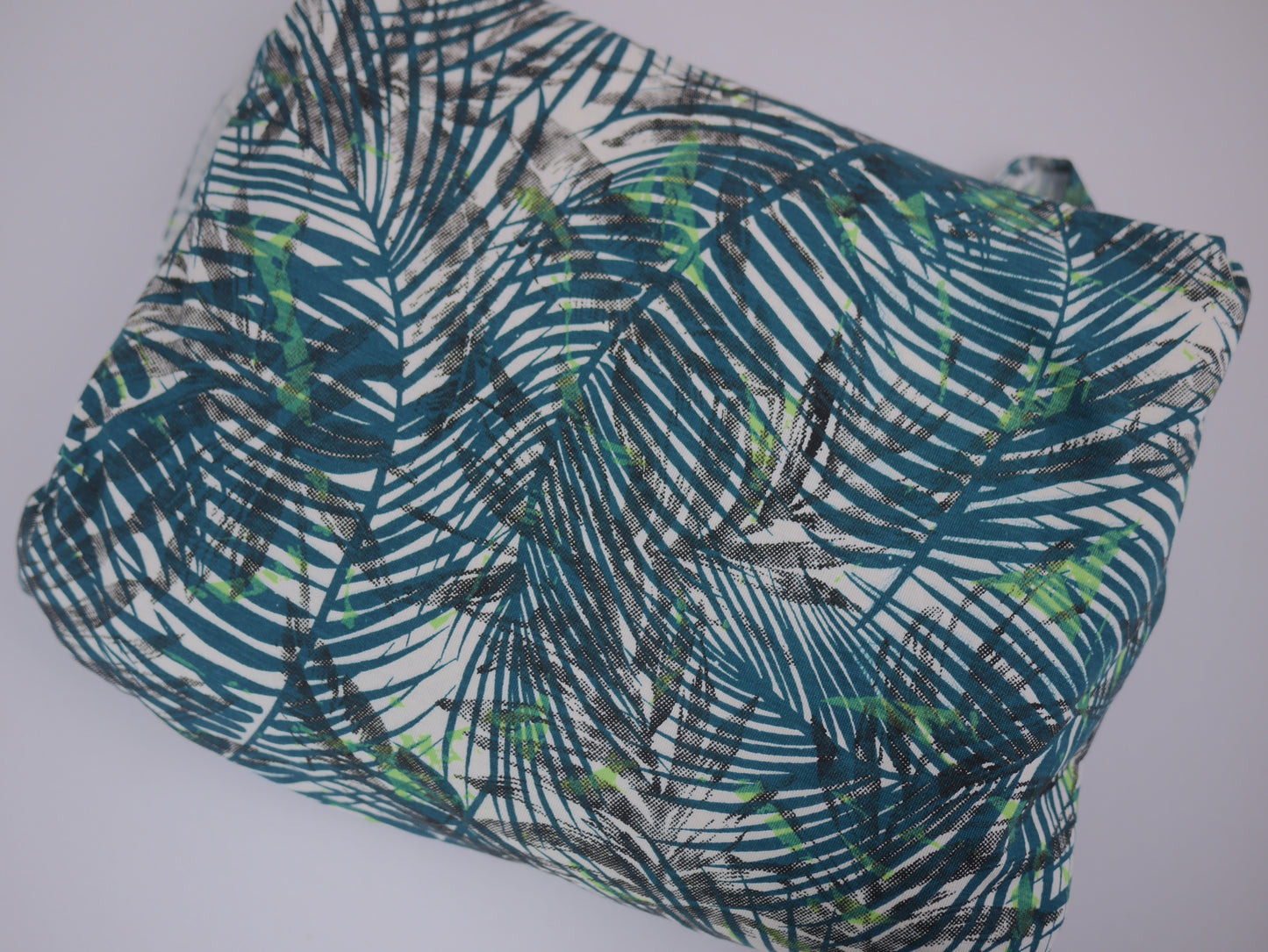 Printed Viscose Jersey Fabric - Palm Tree Print 3 Metre Remnant