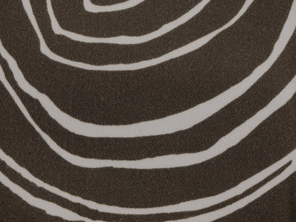 Brown and White Cotton Sateen Swirl - 3 Metre Remnant