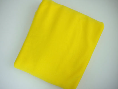 Organic Interlock Jersey Fabric - Yellow 2 Metre Remnant