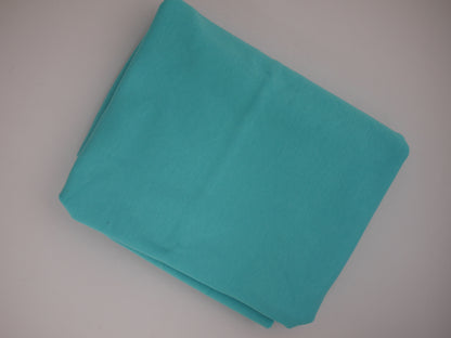 Organic Interlock Jersey Fabric - Turquoise 0.60 Metre Remnant