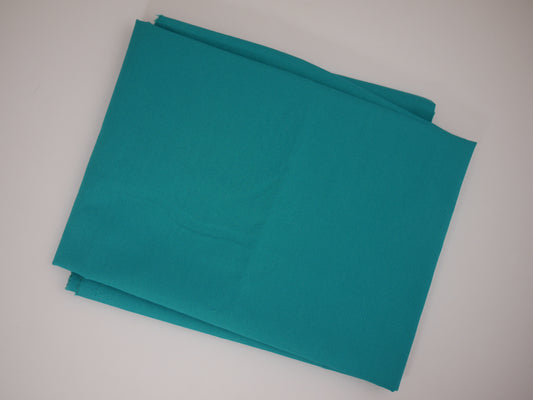 Plain Cotton Poplin - Turquoise 0.70 Metre Remnant