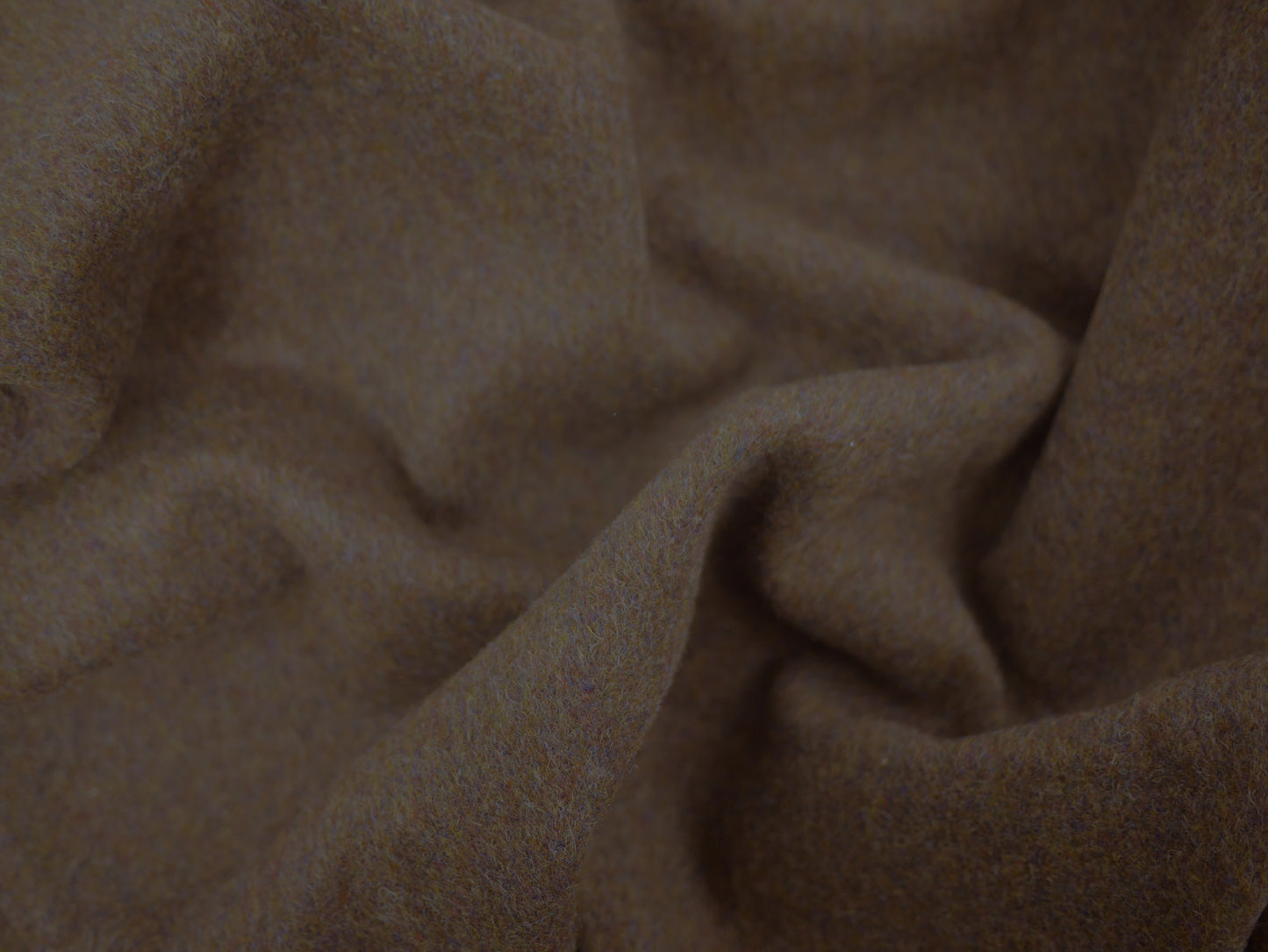 Pure Wool - Brown/Green ish Melange 0.90 Metre Remnant