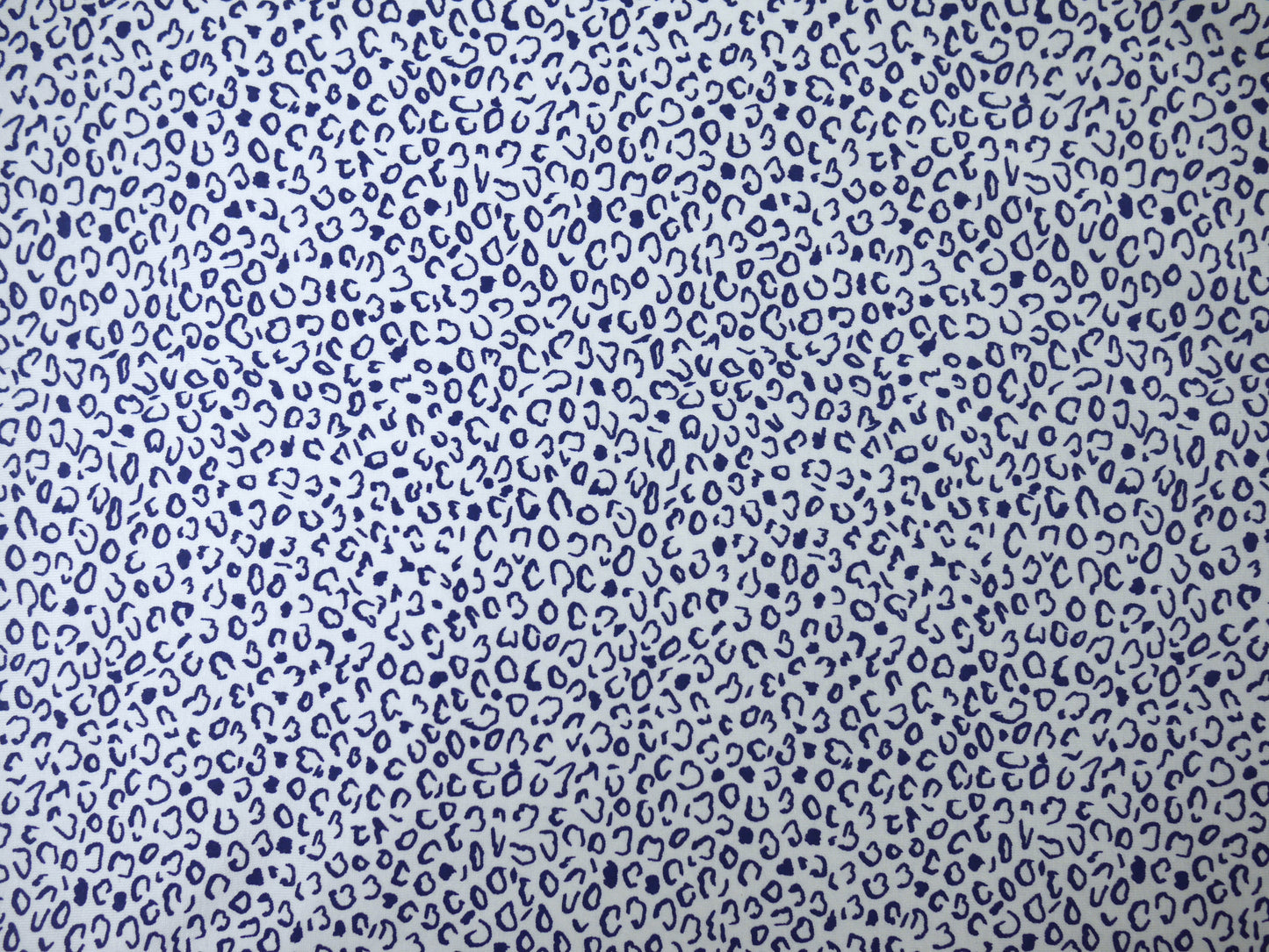 Printed Viscose Jersey - Blue Leopard Print 2 Metre Remnant