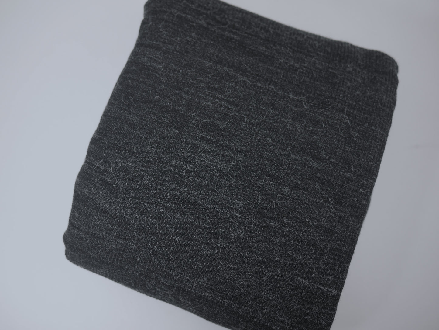 Ribbed Jersey - Charcoal Grey 3 Metre Remnant