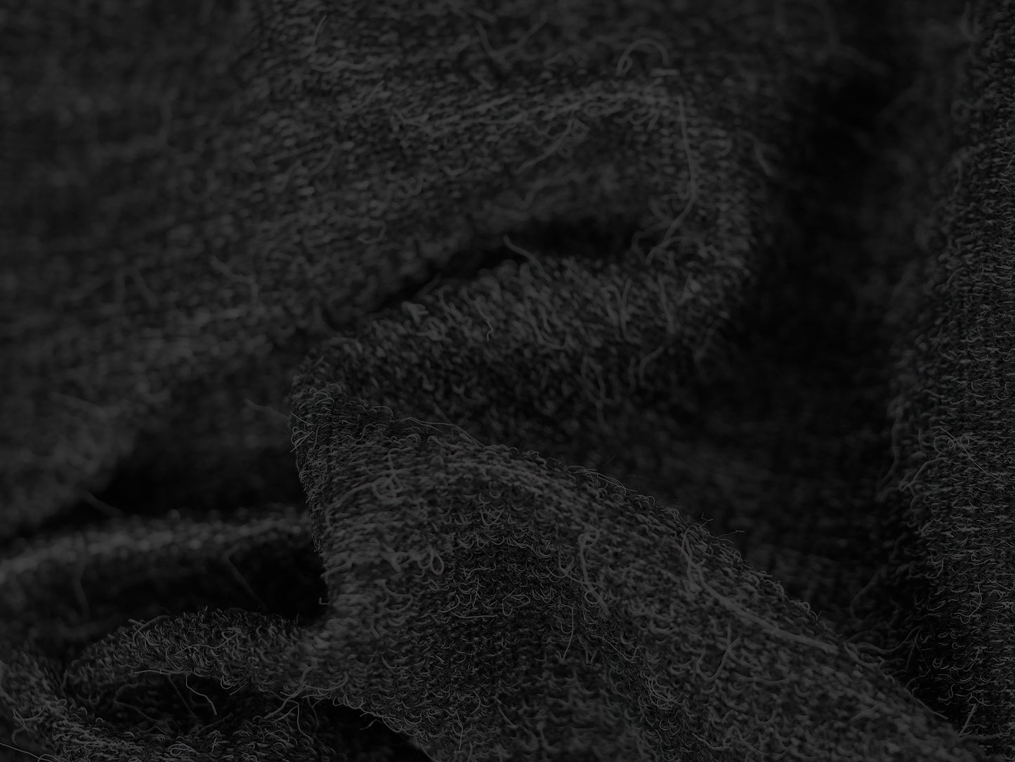 Ribbed Jersey - Charcoal Grey 3 Metre Remnant