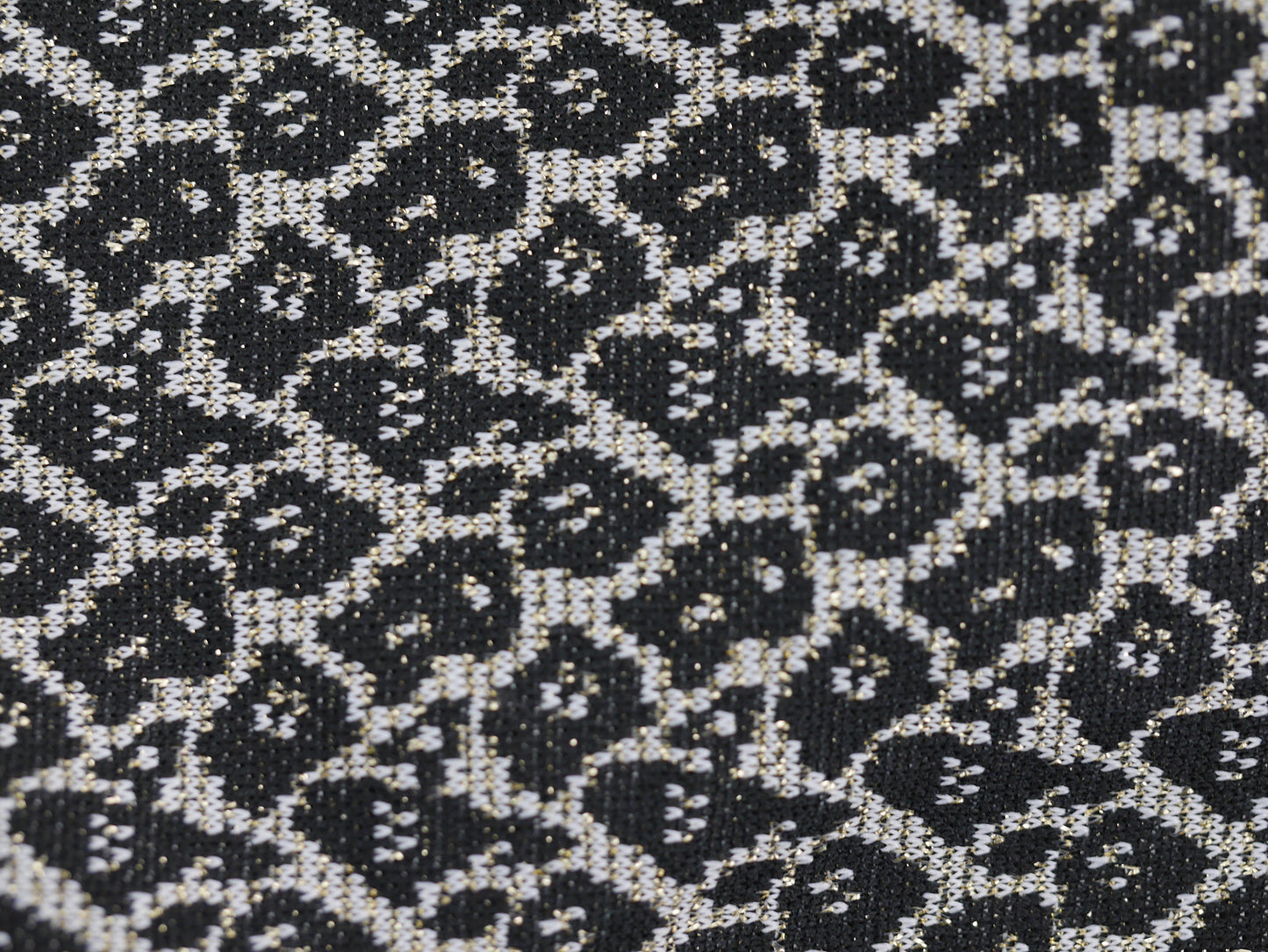 Metallic Jersey Jacquard - Gold Leopard 3 Metre Remnant