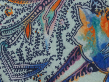 Single Jersey Printed Fabric - Abstract Foxglove 1.30 Metre Remnant