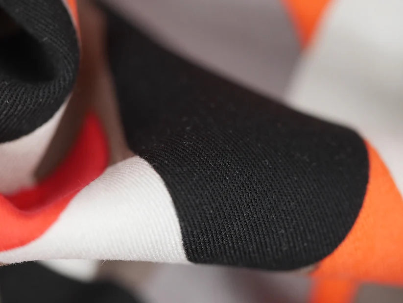 Viscose Twill Print Leaves - Red 0.50 Metre Remnant