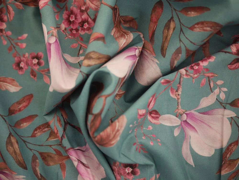 Printed Cotton Lawn - Cherry Blossom 1.75 Metre Remnant
