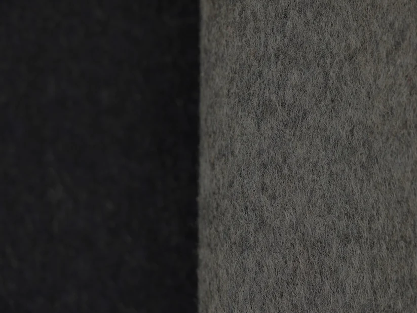 Reversible Wool Coating - Grey/Navy 0.55 Metre Remnant