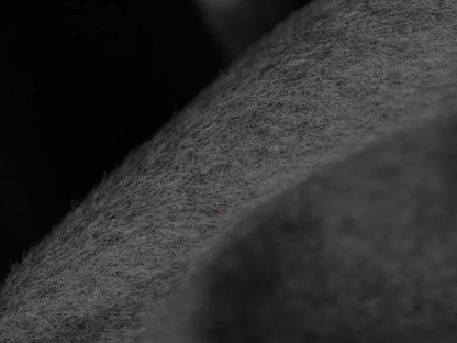 Reversible Wool Coating - Grey/Navy 0.55 Metre Remnant