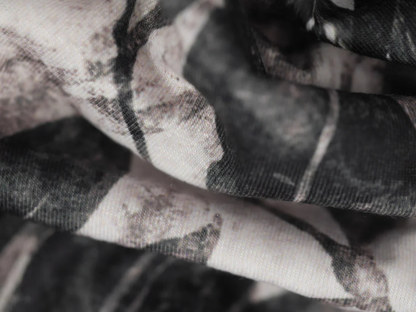 Recycled Soft Spun Polyester - Dark Jungle 0.85 Metre Remnant