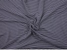 Single Jersey Stripe Fabric - Navy / White 