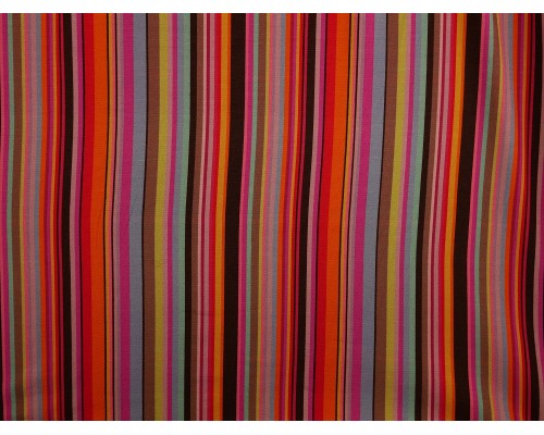 Single Jersey Printed Fabric - Multi Stripe