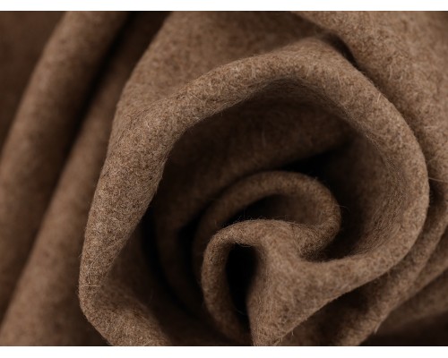 Woven Wool Coating Fabric - Oatmeal